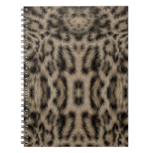 Caderno Espiral Padrão Exótico da Leopardo-da-Nevada Impressão Ani