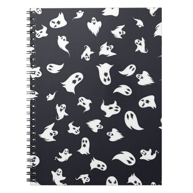 Caderno Espiral padrão fantasma (Frente)