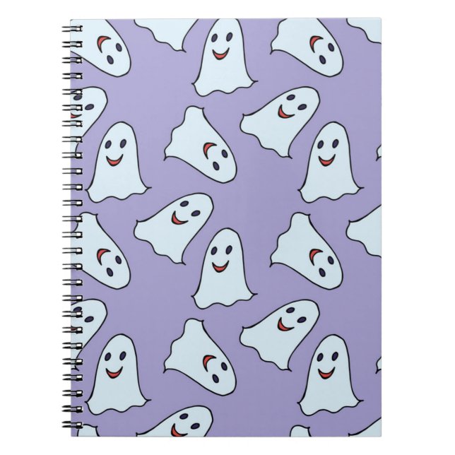 Caderno Espiral Padrão fantasma (Frente)