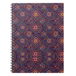 Caderno Espiral Padrão Floral