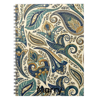 Caderno Espiral padrão floral