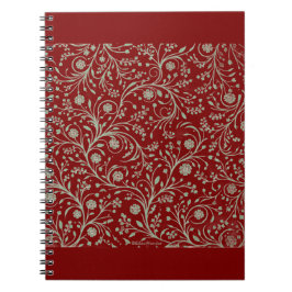 Caderno Espiral Padrão Floral Botânico Elegante – Natureza Minimal