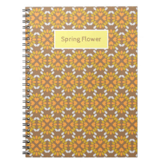 Caderno Espiral padrão floral de primavera floral
