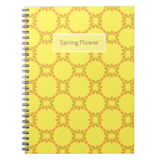 Caderno Espiral padrão floral de primavera floral