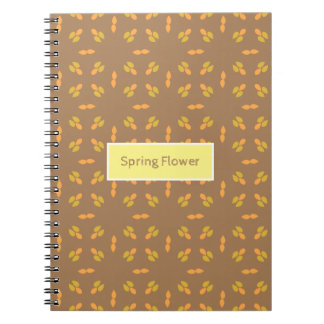 Caderno Espiral padrão floral de primavera floral