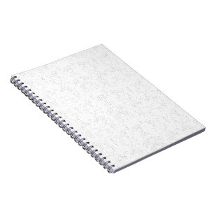 Caderno Espiral Padrão Floral Monocromático – Arte Elegante e Sem