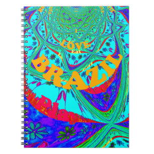Caderno Espiral Padrão Floral Vibrante: Um Tributo Brasileiro.