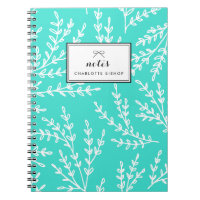 Padrão Foliage Turquoise Personalizado