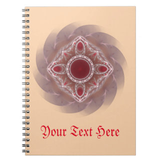 Caderno Espiral padrão fractal