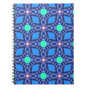 Caderno Espiral Padrão francês Buldogue