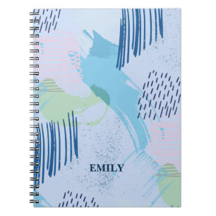 Caderno Espiral Padrão Geométrico da Trendy