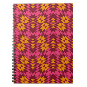 Caderno Espiral Padrão geométrico sem costura