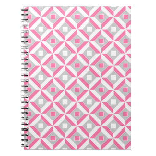 Caderno Espiral Padrão geométrico sem costura