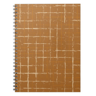 Caderno Espiral Padrão geométrico sem costura com uma régua de abs