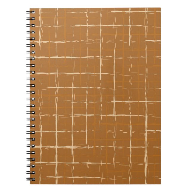 Caderno Espiral Padrão geométrico sem costura com uma régua de abs (Frente)
