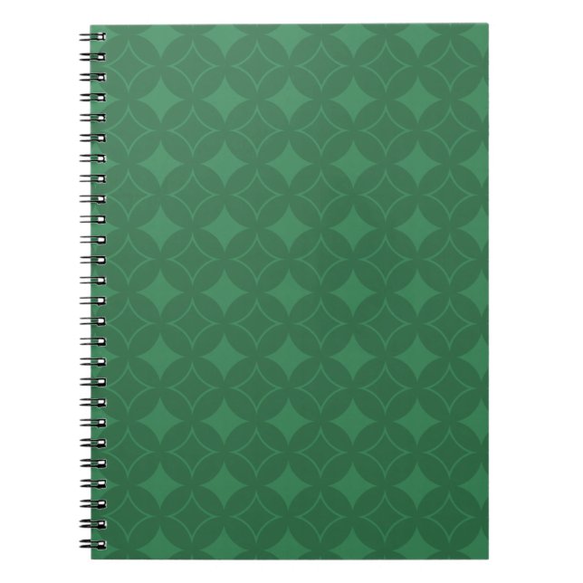 Caderno Espiral Padrão Green Shippo (Frente)