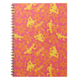 Caderno Espiral Padrão Groovy Disco Scooby-Doo