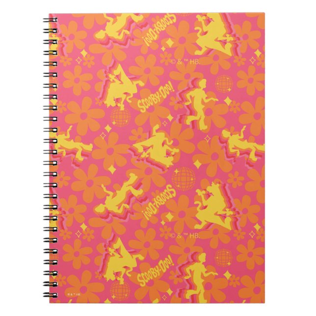 Caderno Espiral Padrão Groovy Disco Scooby-Doo (Frente)