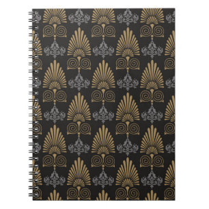 Caderno Espiral Padrão ininterrupto em segundo plano no estilo de