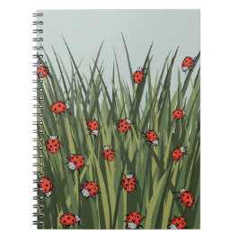 Caderno Espiral Padrão Ladybug ladybird