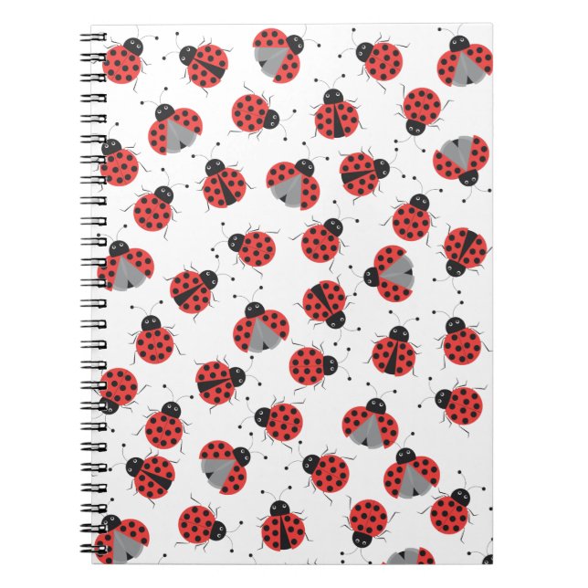 Caderno Espiral Padrão Ladybugs (Frente)