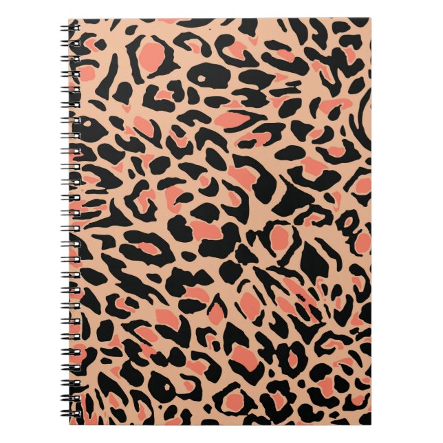 Caderno Espiral Padrão leopardo (Frente)