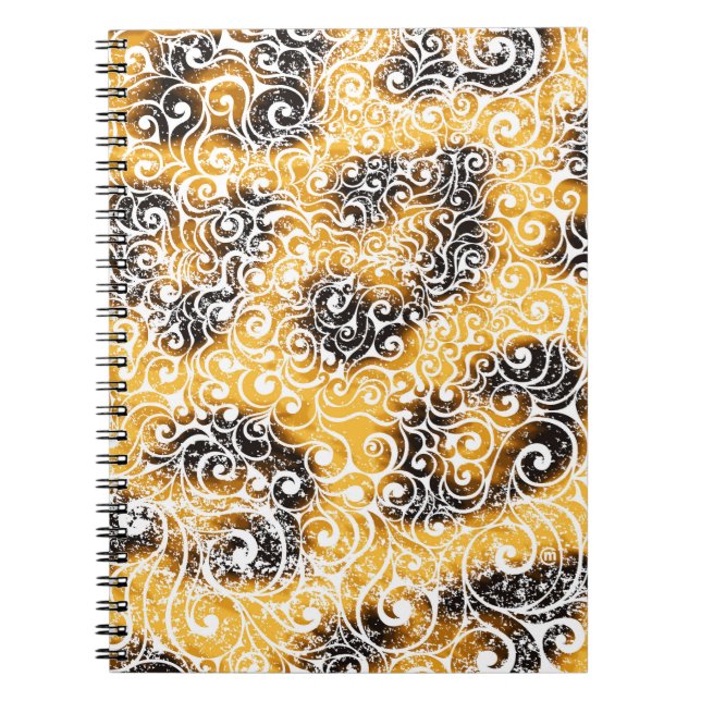 Caderno Espiral Padrão Leopardo Suave (Frente)