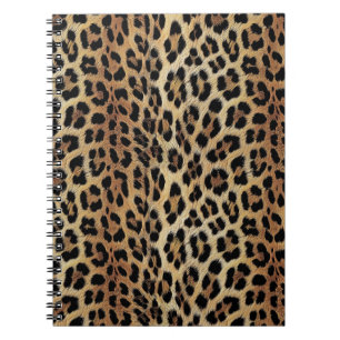Caderno Espiral Padrão leopardo, tigre, pele leopardo, moda,