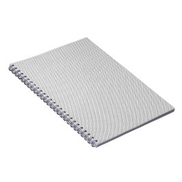 Caderno Espiral Padrão Minimo de Bolinhas Cinza