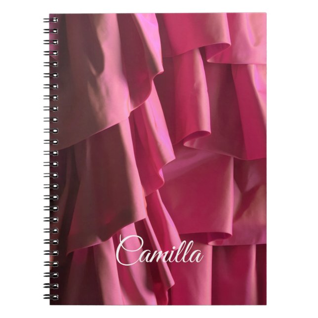 Caderno Espiral Padrão Moderno de Pincéis Quentes Personalizados (Frente)