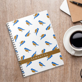 Caderno Espiral Padrão Moderno Minimalista do Azulejo Oriental