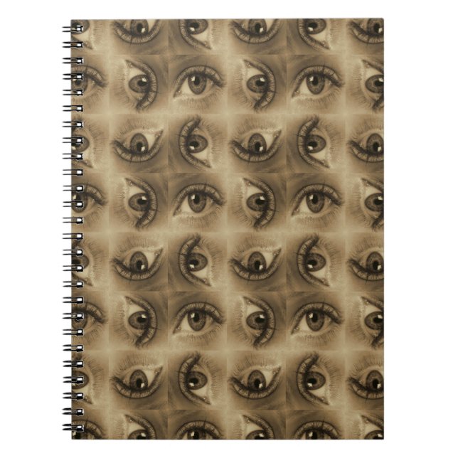 Caderno Espiral Padrão ocular (Frente)