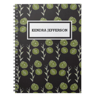 Caderno Espiral padrão orgânico