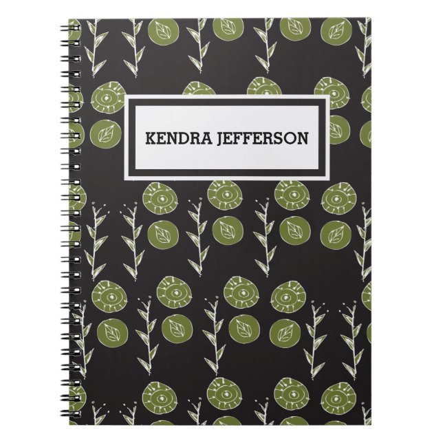 Caderno Espiral padrão orgânico (Frente)