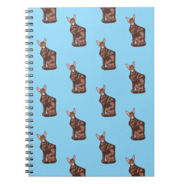 Caderno Espiral Padrão Oriental de Cabelo Curto