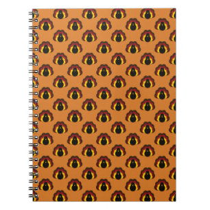 Caderno Espiral Padrão para a Turquia da Ação de Graças