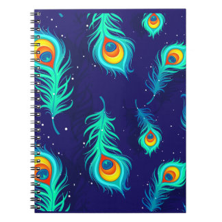 CADERNO ESPIRAL PADRÃO PEACOCK