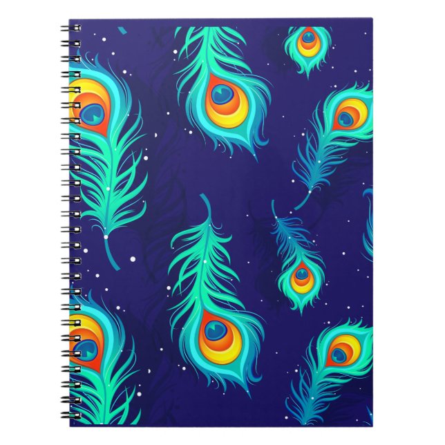 CADERNO ESPIRAL PADRÃO PEACOCK (Frente)