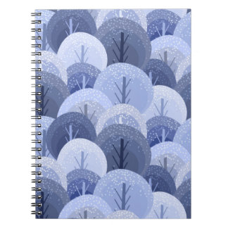 Caderno Espiral Padrão perfeito do Natal de inverno. O padrão com
