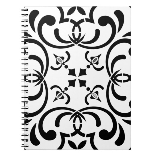 Caderno Espiral Padrão preto (Frente)