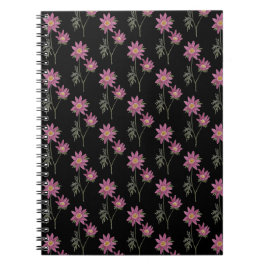Caderno Espiral Padrão Preto do Notebook Dill Daisy