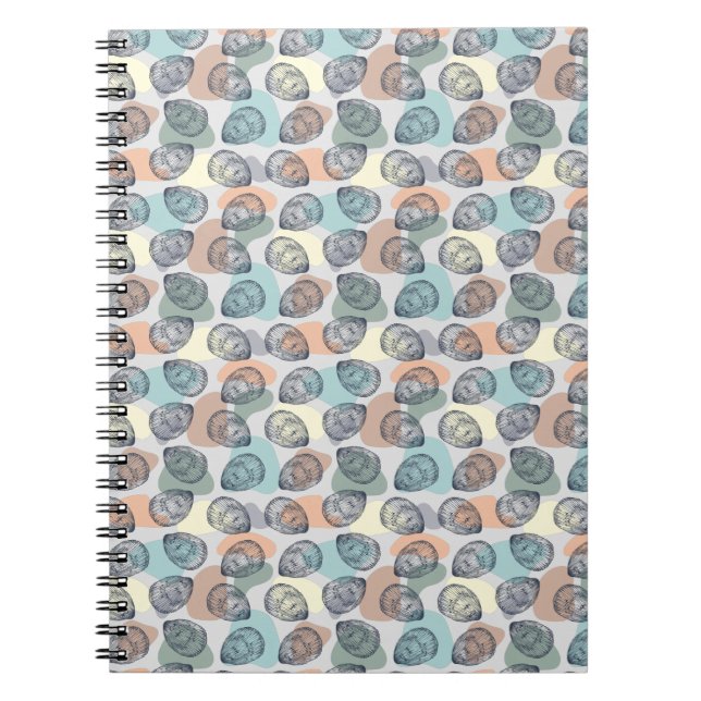 Caderno Espiral Padrão sem costura com área de transferência de co (Frente)