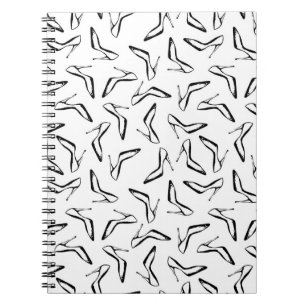 Caderno Espiral Padrão sem costura com calçados glamourosos de s