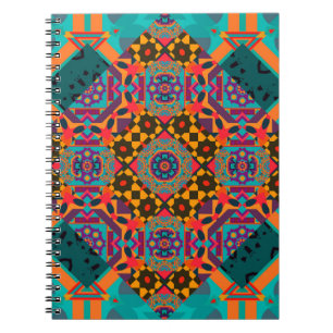Caderno Espiral Padrão sem costura de luxury ornamen arabesque