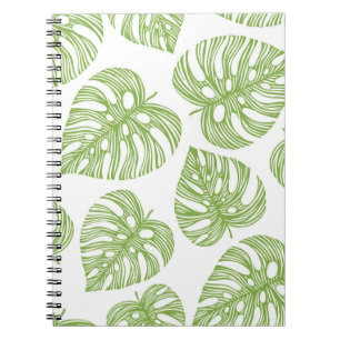Caderno Espiral Padrão sem descontinuidades de tendências tropicai