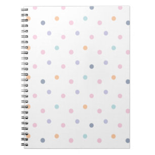 Caderno Espiral Padrão Sem Fios De Cor Básica