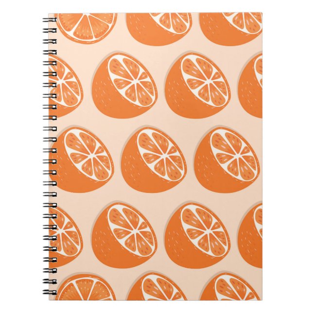 Caderno Espiral Padrão sem fruta. (Frente)