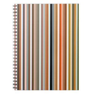 Caderno Espiral Padrão striptep multicolorido
