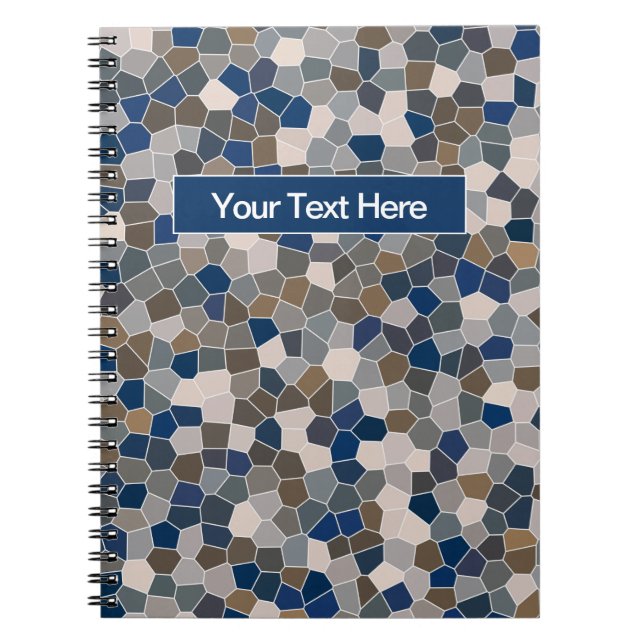 Caderno Espiral Padrão Terrestre multicolor (Frente)