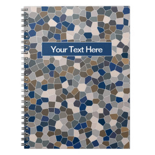 Caderno Espiral Padrão Terrestre multicolorido